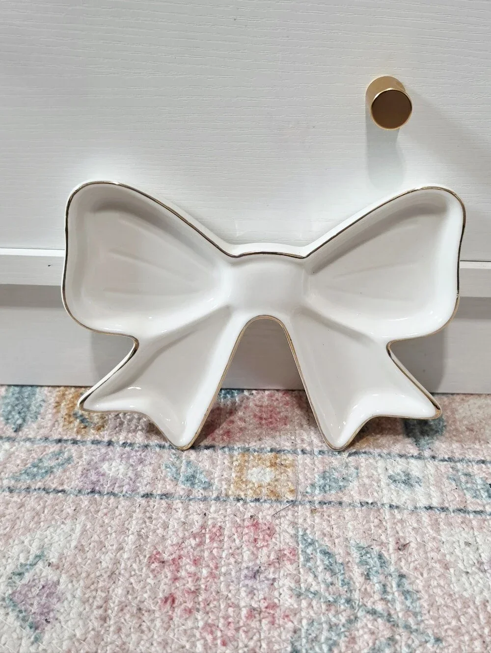 Target Bullseye Playground Ceramic Trinket Tray - Bow